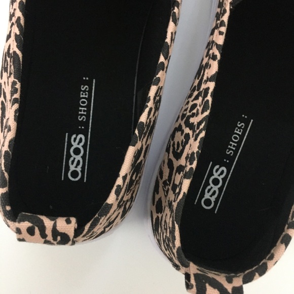 ASOS Leopard Print Dexter Slip On Sneakers US 7 - Picture 7 of 9